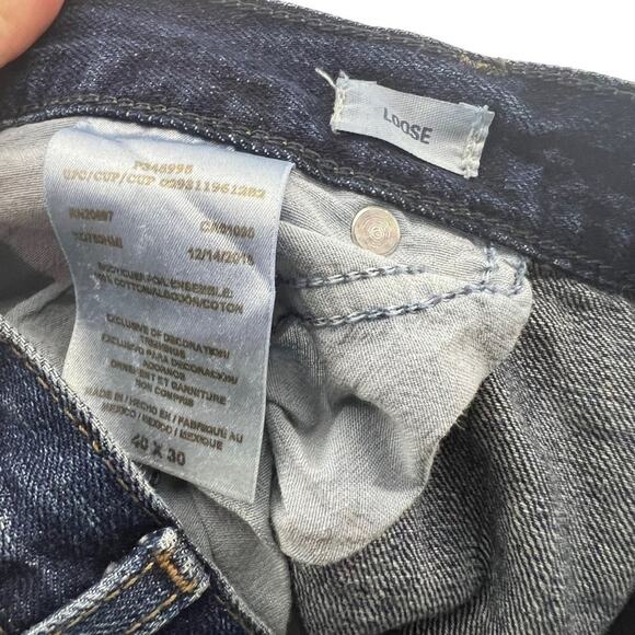 Dickies Men's Loose Fit Straight Leg 5-Pocket Jeans Medium Indigo Blue 40X30 - Picture 3 of 4